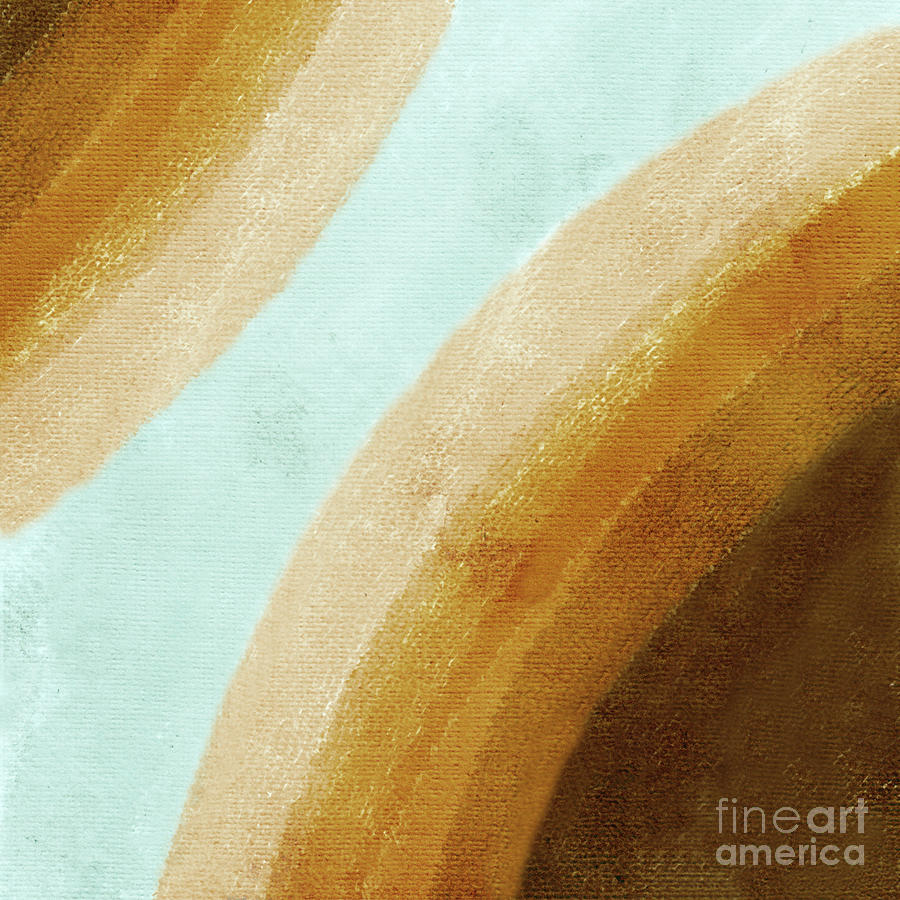 A Earthy Meeting Abstract Watercolor Painting by Sandi OReilly