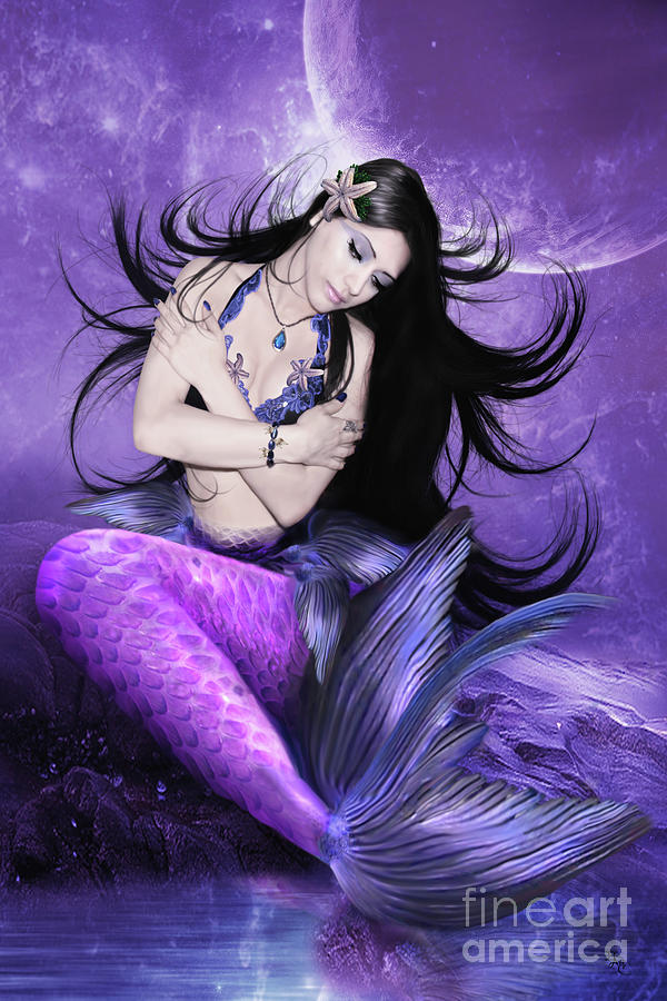 Mermaid Digital Art - A Mermaids Tale by Babette Van den Berg