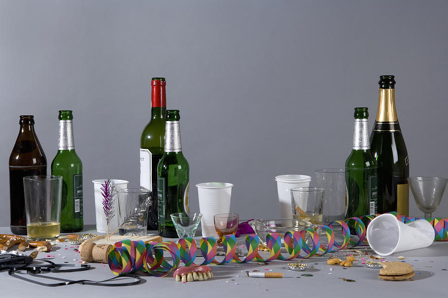 A messy table after a party Photograph by Halfdark