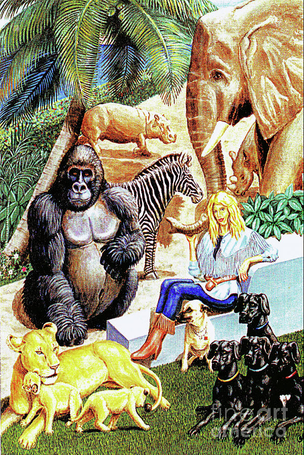 A Miami Zoo Painting by George I Perez