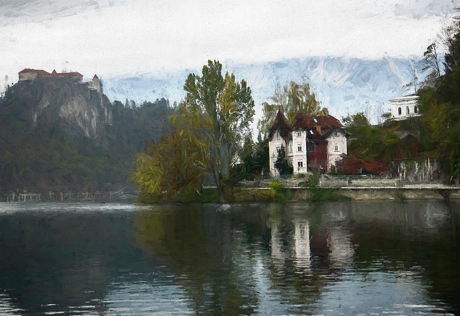 A Misty Day at Lake Bled 2 Photograph by Lindsay Thomson