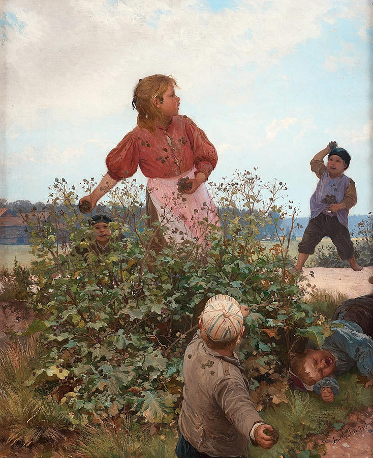 A modern Blenda Painting by August Malmstrom