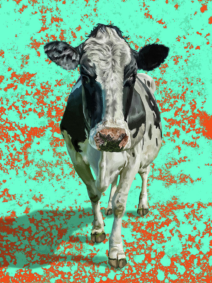 A Modern Kind Of Cow Digital Art by Shawn Conn