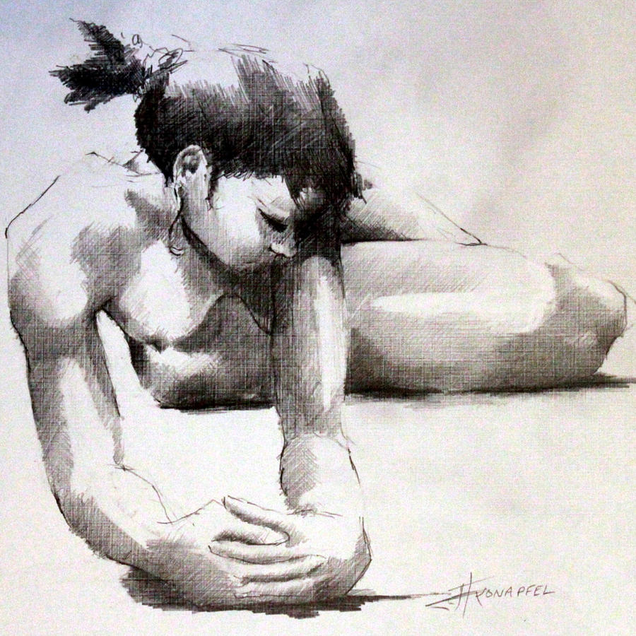 A Moment of Solitude Drawing by Jim Fronapfel