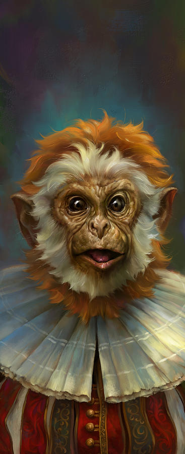 A Monkey Who Liked Cannabis Digital Art