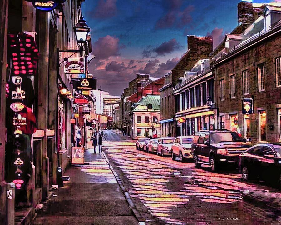 A Montreal Night Digital Art by Norman Brule A Montreal Night Digital Art by Norman Brule