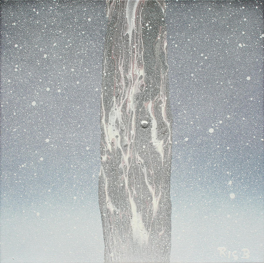 A Monument to the Hush of Snowfall Painting by Ric Bascobert