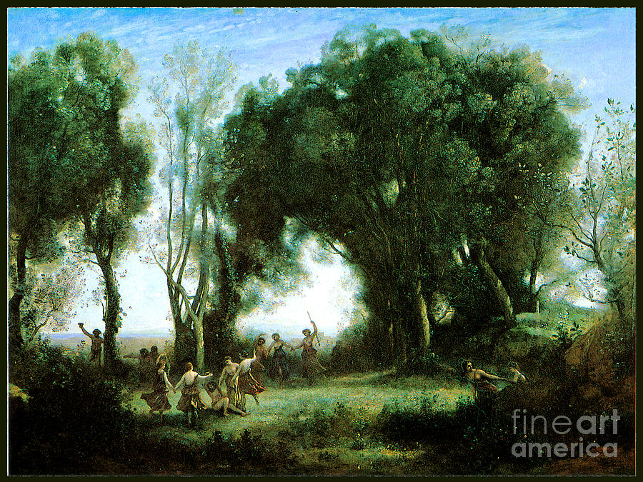A Morning The Dance of the Nymphs 1850 Painting by Camille Corot