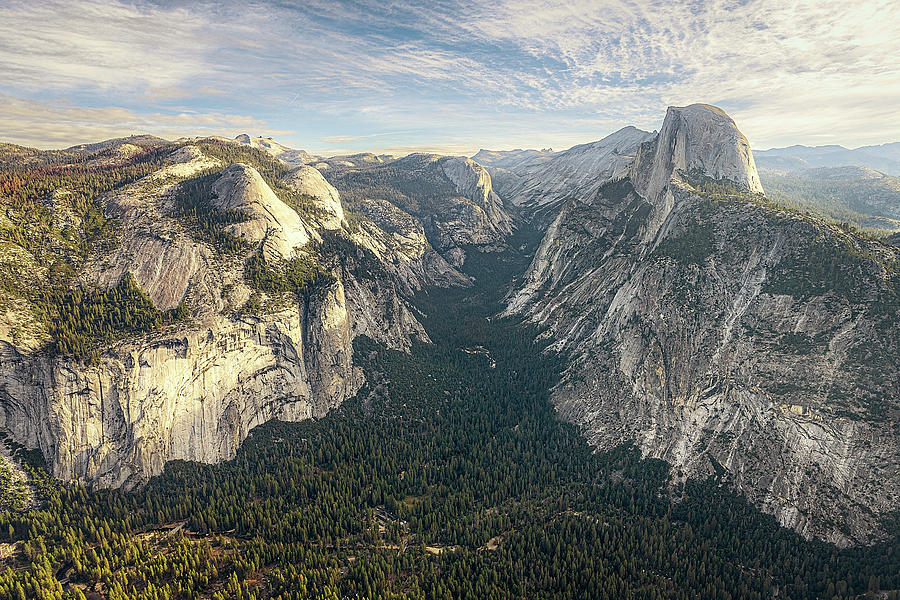 A Morning Vista from Glacier Point Photograph by Gary Geddes