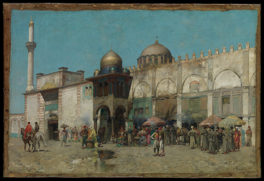 A Mosque 1886 Alberto Pasini Italian Painting by Artistic Rifki