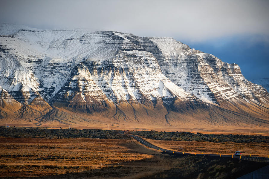 A mountain in Iceland Photograph by Thienthongthai Worachat