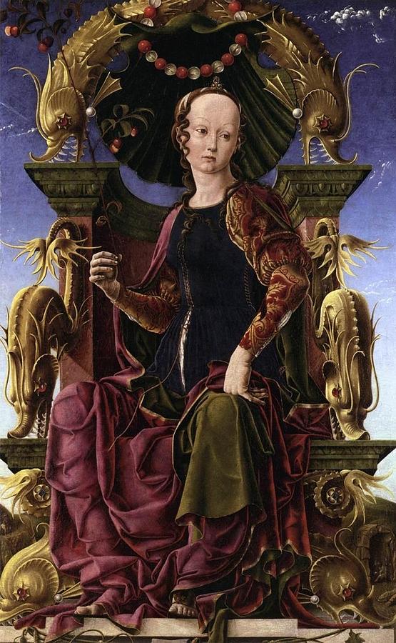  A Muse  Calliope   Painting by Cosimo Tura