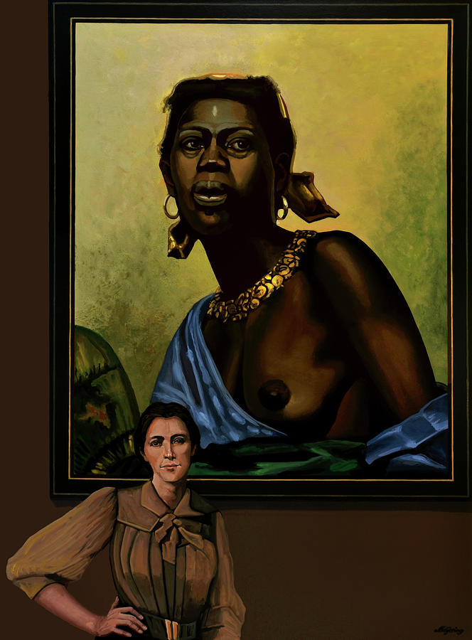 A Negress of Anna Bilinska Painting Painting by Paul Meijering