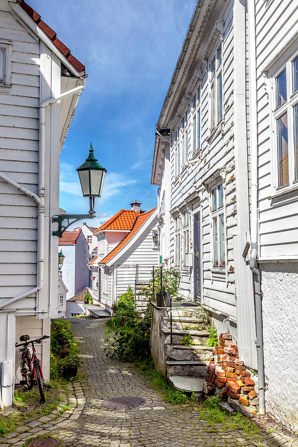 A Neighborhood Lane in Bergen Photograph by W Chris Fooshee