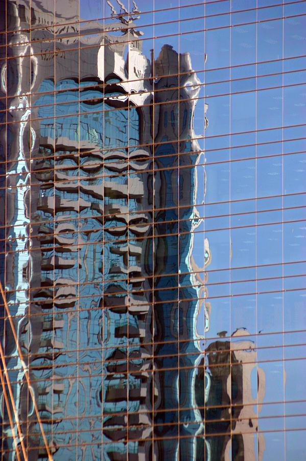 Architecture Photograph - A neighbouring building reflected in the glass facade of another Dubai United Arab Emirates    by PIXELS  XPOSED Ralph A Ledergerber Photography