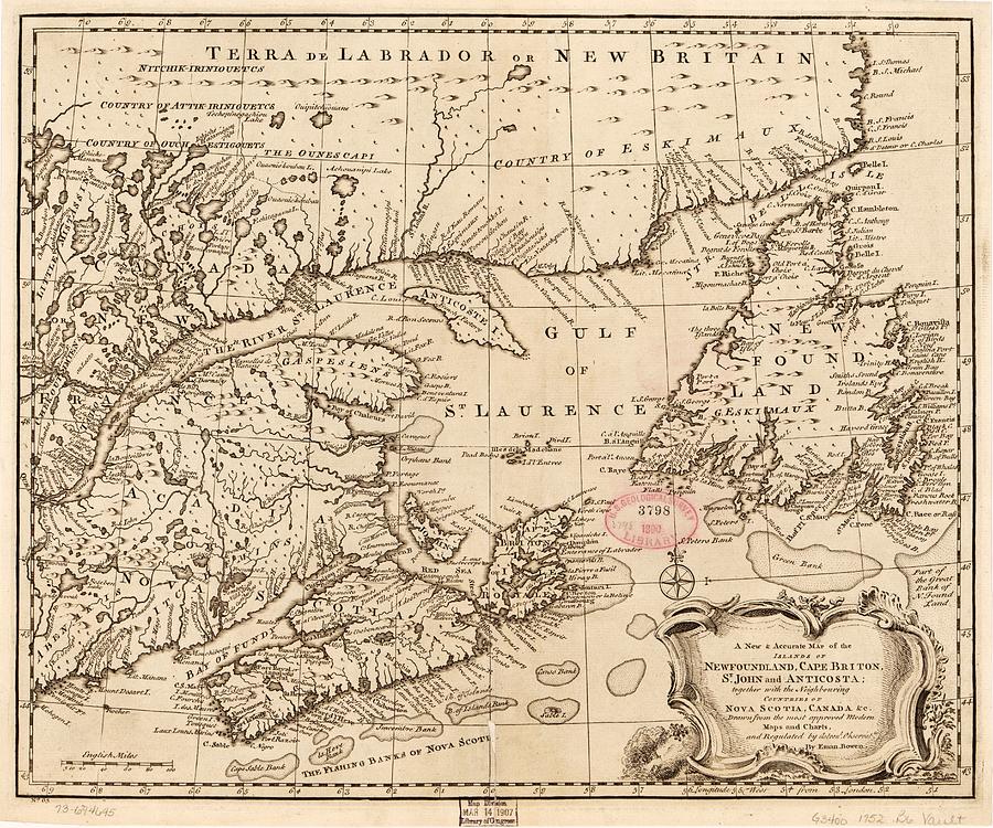 A new accurate map of the islands of Newfoundland, Cape Breton, St ...