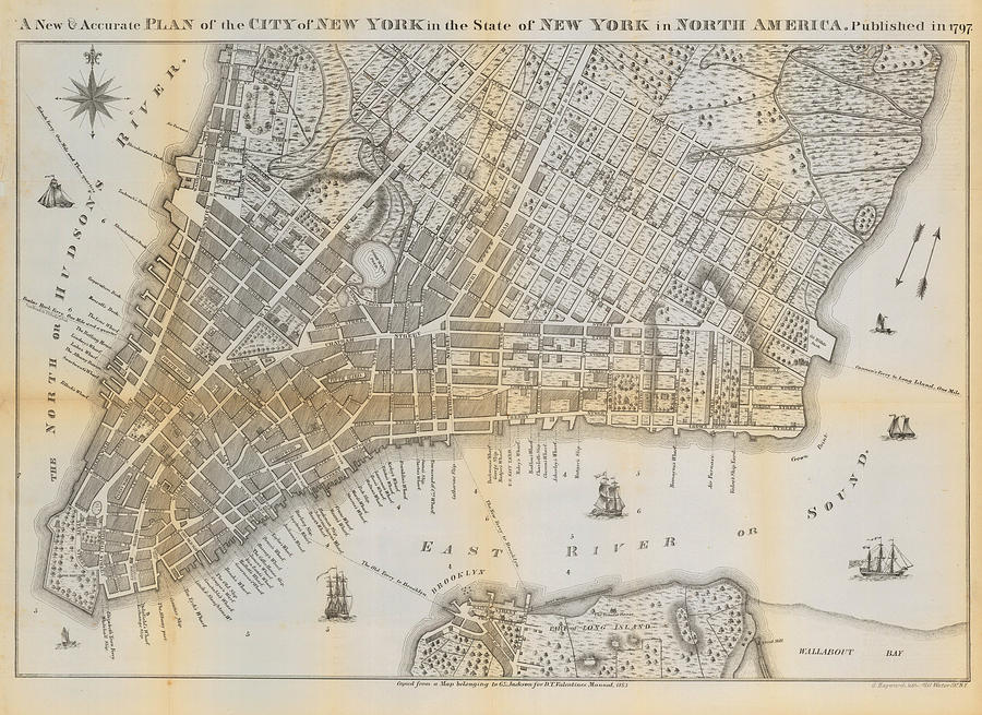 A New Accurate Plan of the City of New York in the State of New York in ...