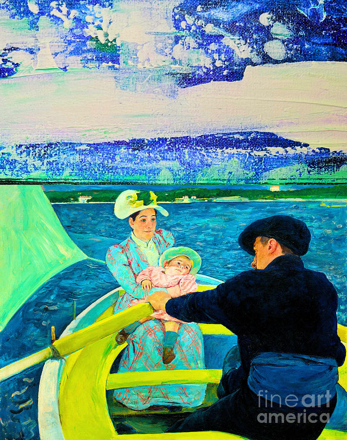 A New Boating Party - for Mary Cassatt Painting by Diane Hocker - Fine ...