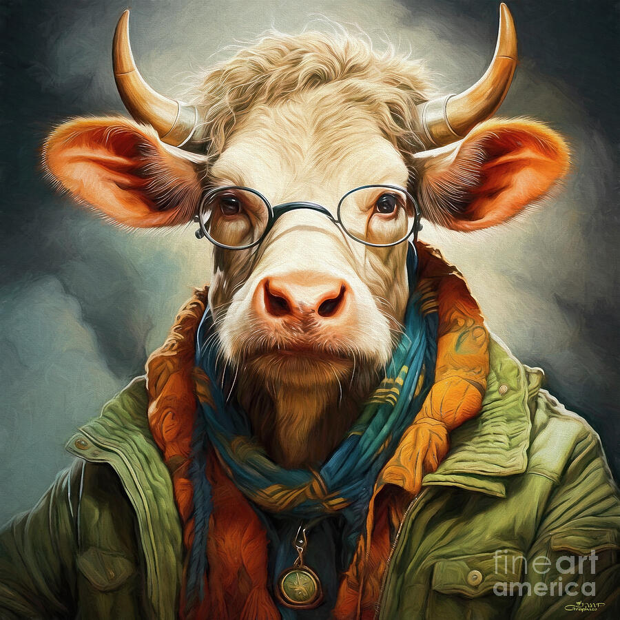 A New Cow Generation Digital Art by Jutta Maria Pusl