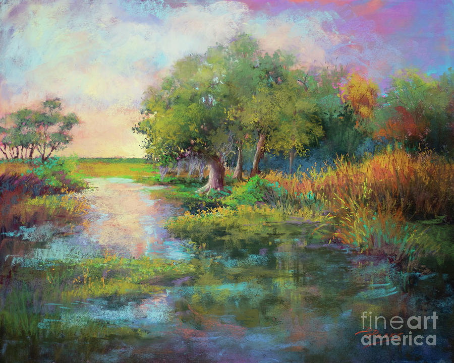 New Day in the Marsh - Morning Sunrise Painting by Dianne Parks