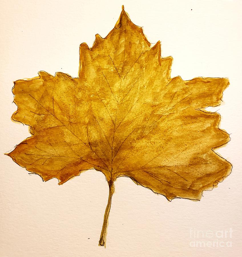A New Leaf Painting by Margaret Welsh Willowsilk