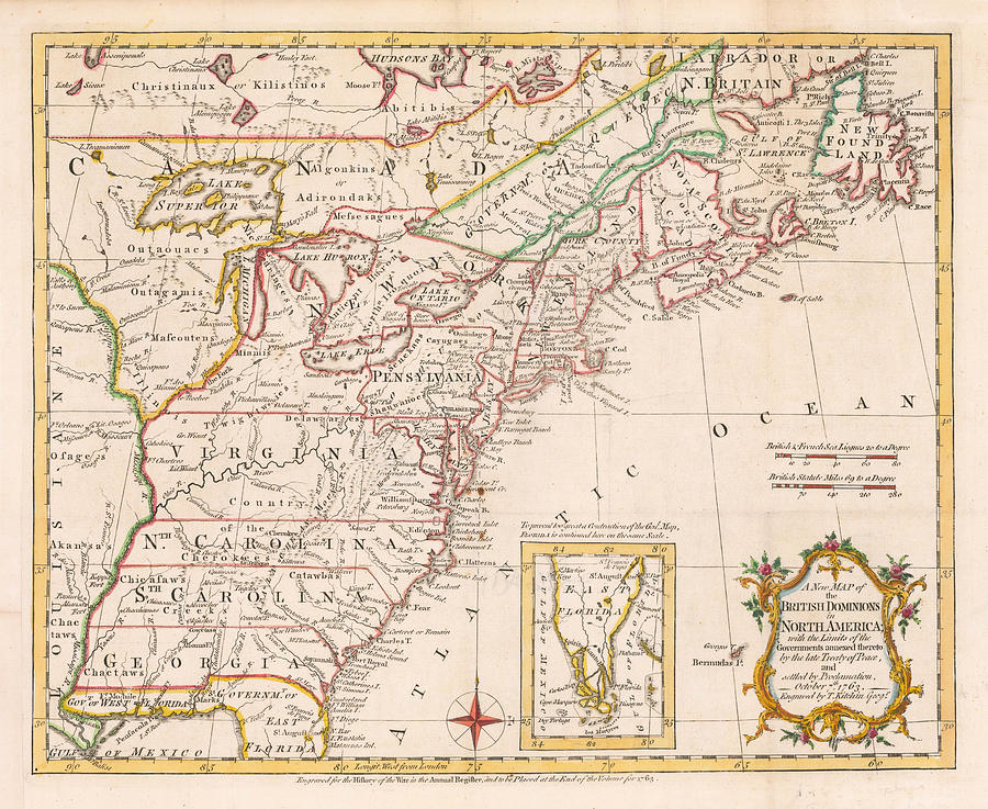 A New Map of the British Dominions in North America with the Limits of ...