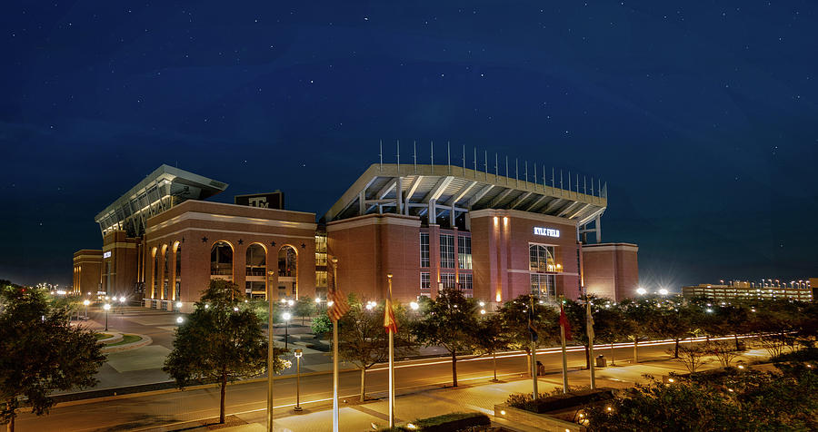 A Night at Kyle Field Photograph by Angie Mossburg