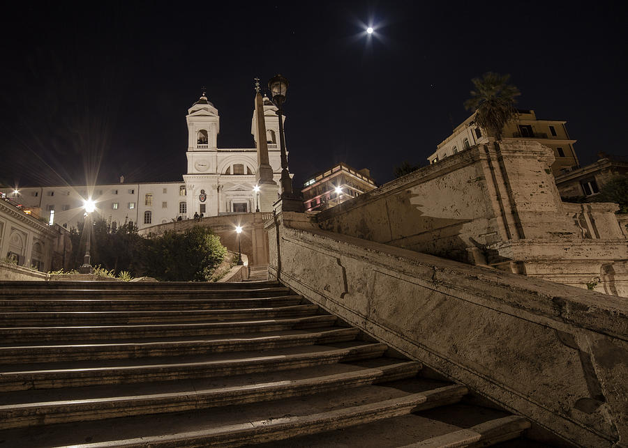 A night in Rome Photograph by Adriano Ficarelli