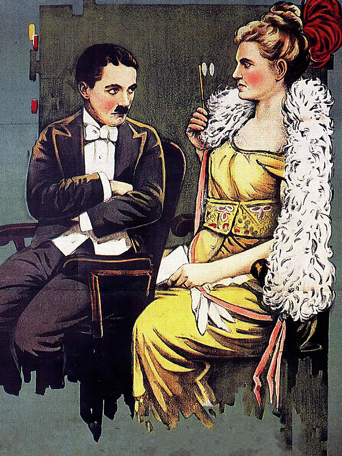 Vintage Painting - A Night in the Show 1915, movie poster base art by Movie World Posters