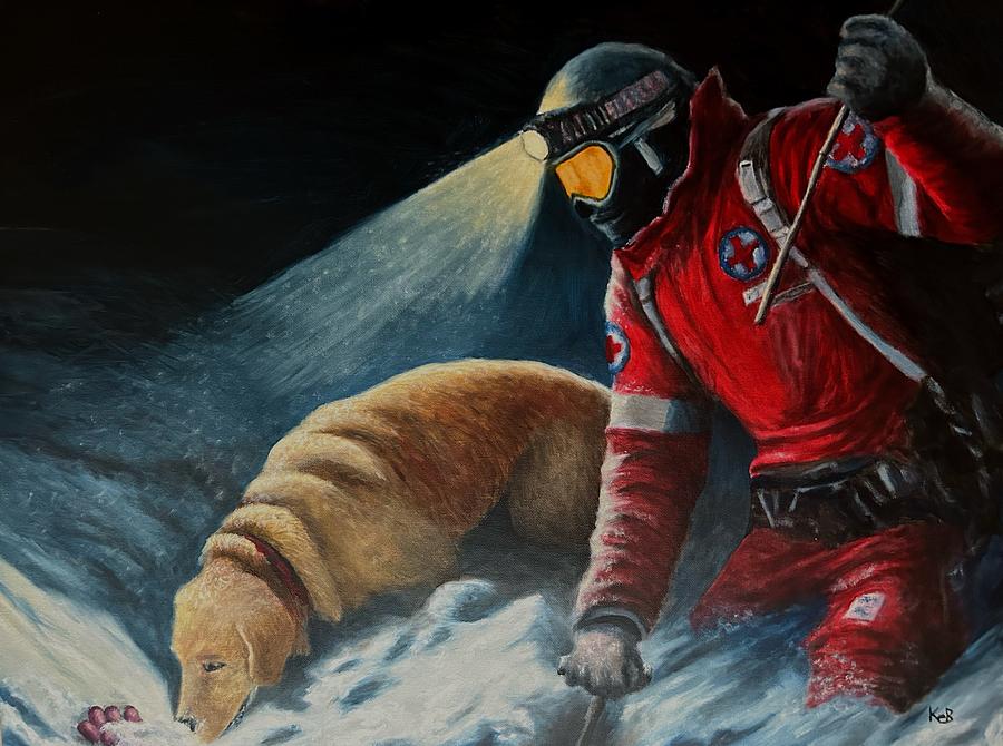 A Night Rescue  Painting by Kevin Daly