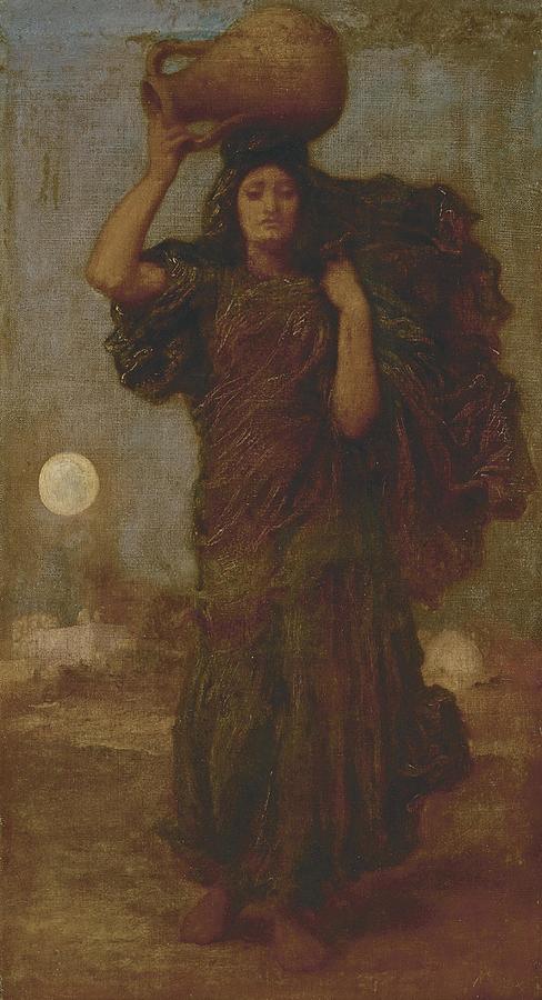 Frederic Leighton Drawing - A Nile Woman by Frederic Leighton English