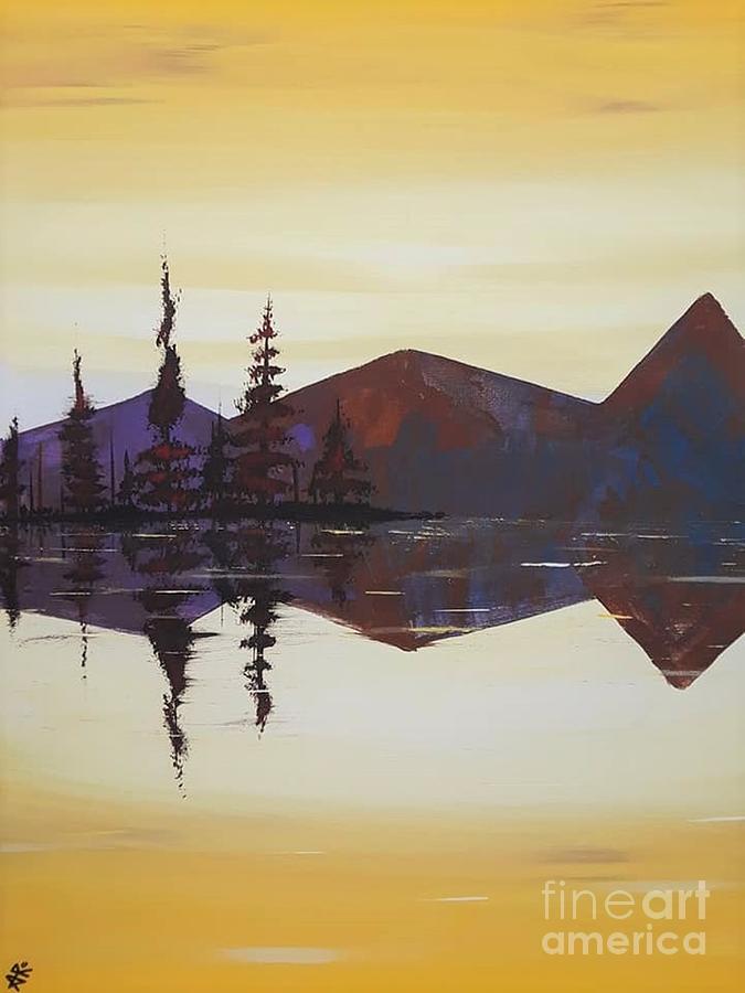 A Northern Reflection Painting by April Reilly