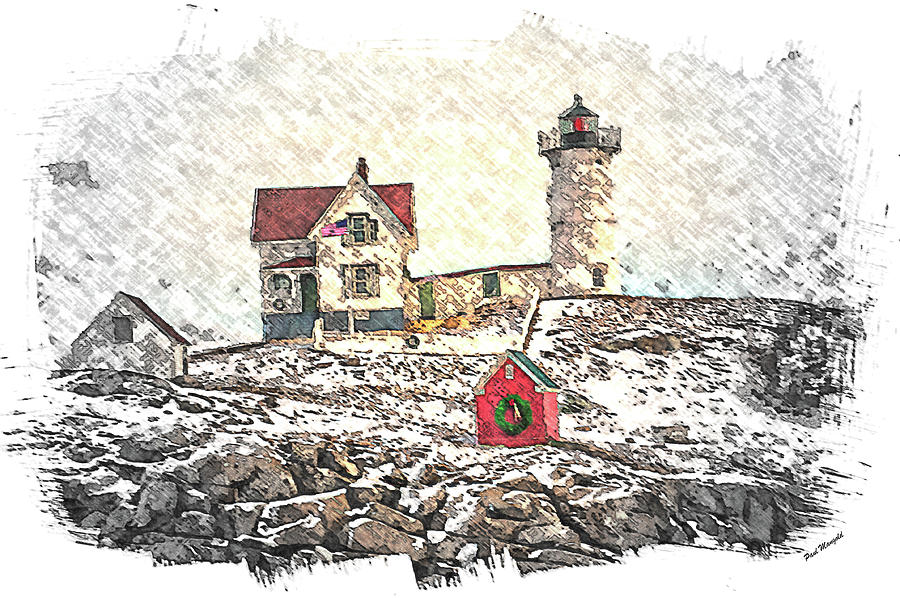 A Nubble Sketch Photograph by Paul Mangold | Fine Art America