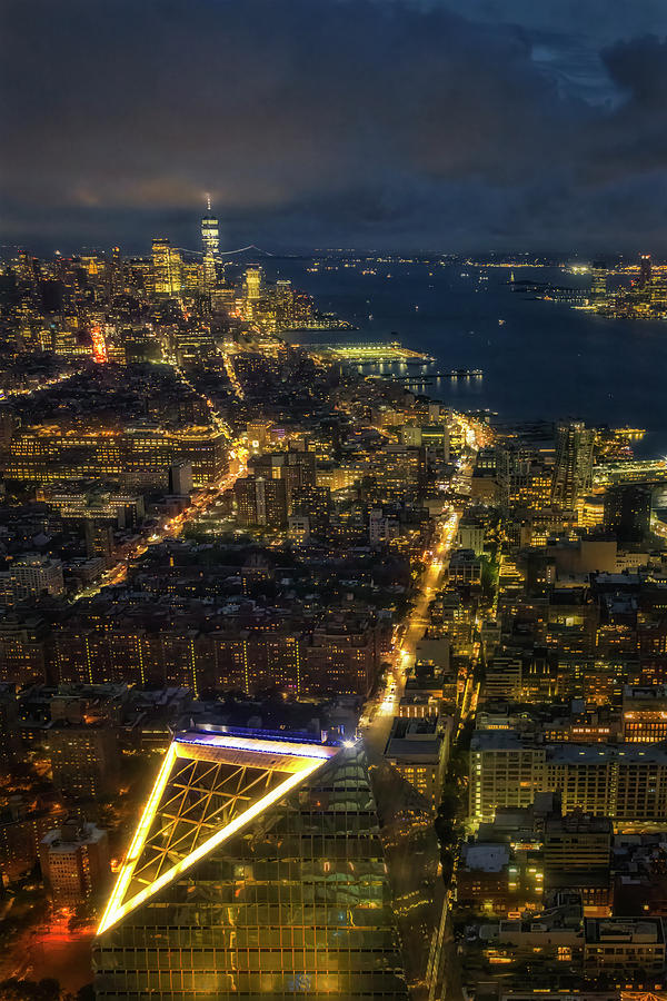 A NYC Skyline Aerial Photograph by Susan Candelario