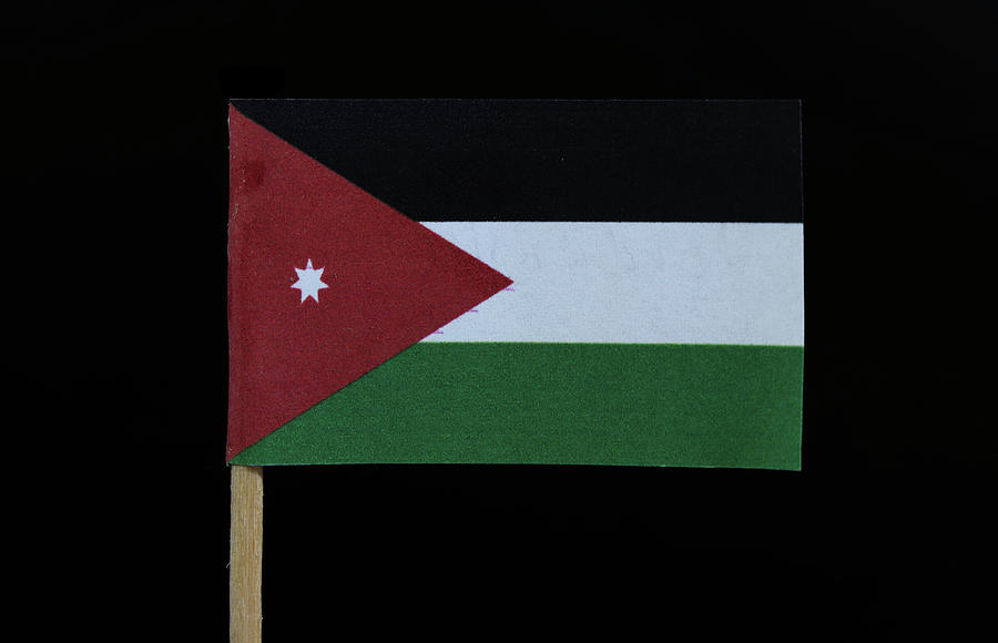 Flag of Jordan Photograph by Vaclav Sonnek