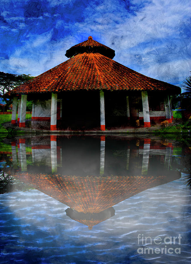 A Pagoda Reflection Photograph by Al Bourassa