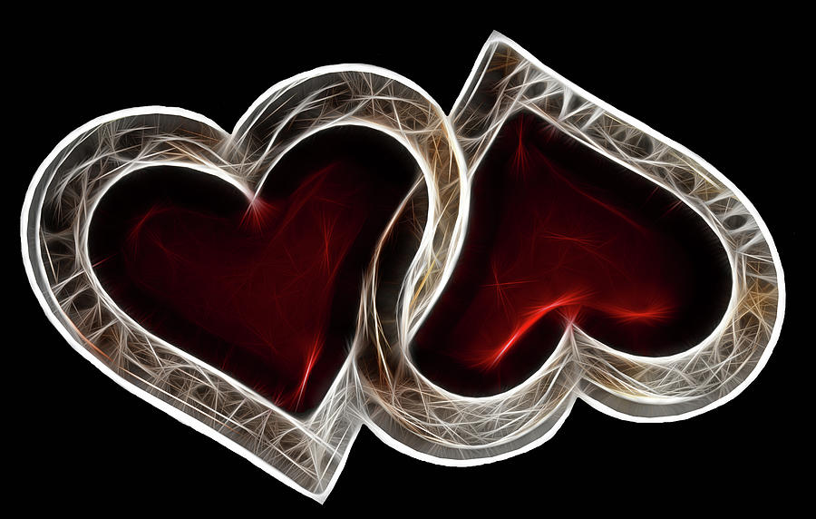 A Pair Of Hearts - Horizontal Photograph by Shane Bechler