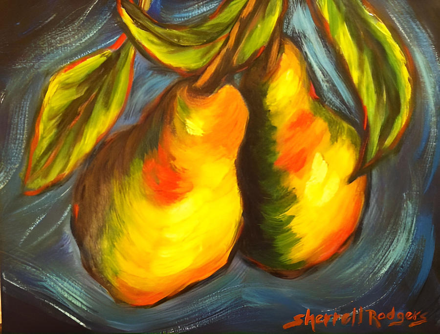A Pair of Pears Painting by Sherrell Rodgers