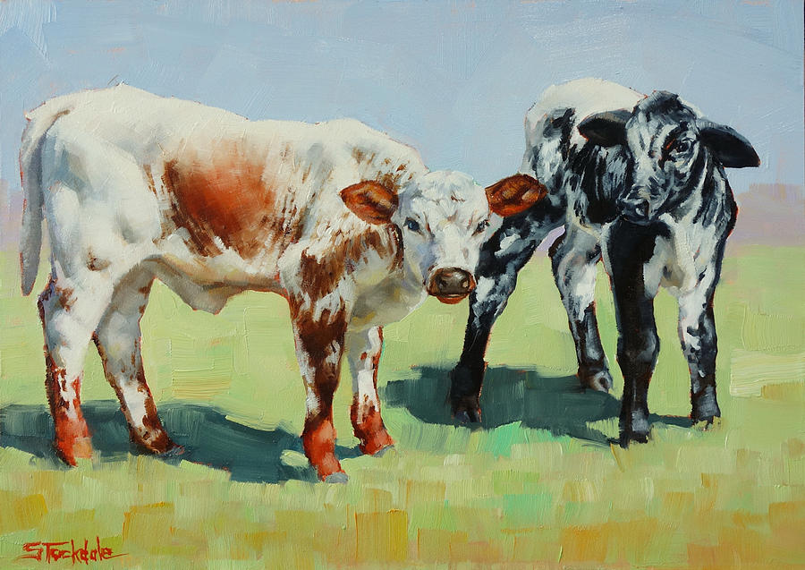 A Pair Of Speckles Painting by Margaret Stockdale