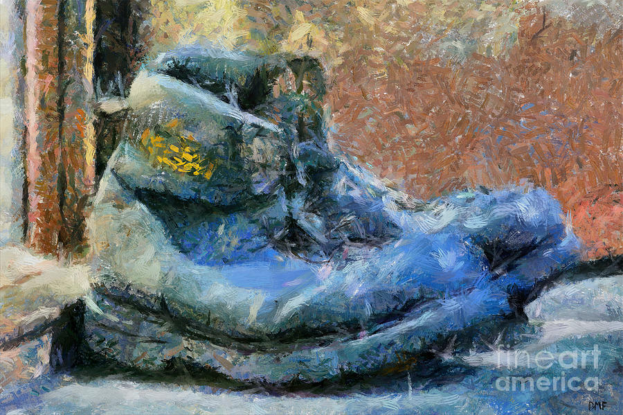 A Pair Of Work Boots Painting