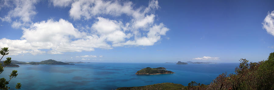 A panorama from Hamilton Island Photograph by by Ludovic Toinel