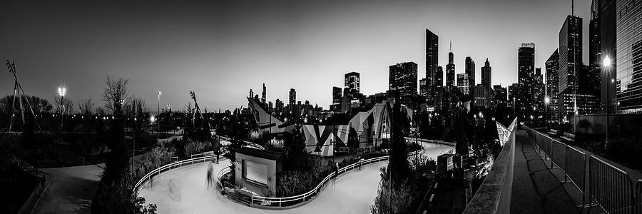 A panoramic view of Chicagos Maggie Daley Park Photograph by Sven Brogren