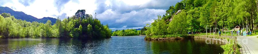 A Panoramic View Of Loch Katrine Photograph