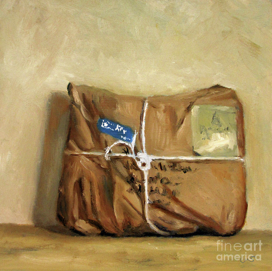 A Parcel from abroad Painting by Ulrike Miesen-Schuermann