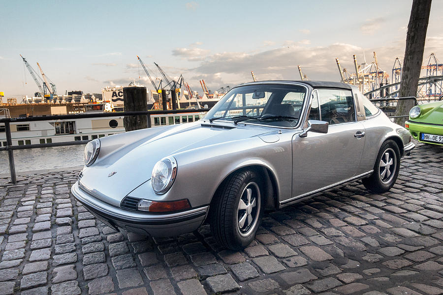 A parking Porsche 911 during the Magnus Walker meeting in Hamburg at the fish market Photograph by Deepblue4you
