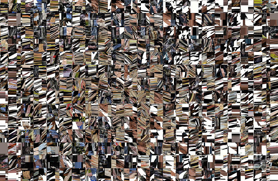 A Pattern With Random Patterns Digital Art by Jim Fitzpatrick