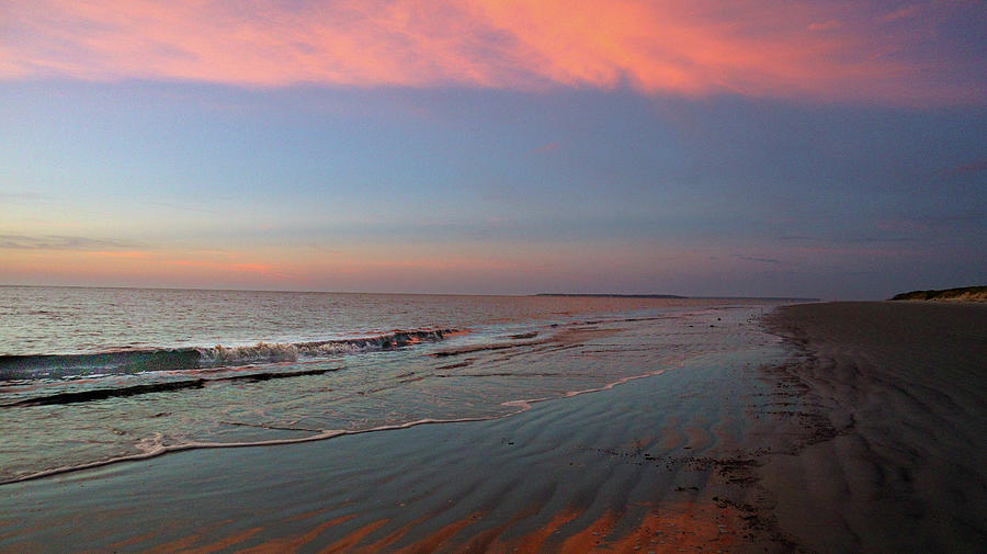A Peachy Blue Beach Morning Photograph by Ed Williams