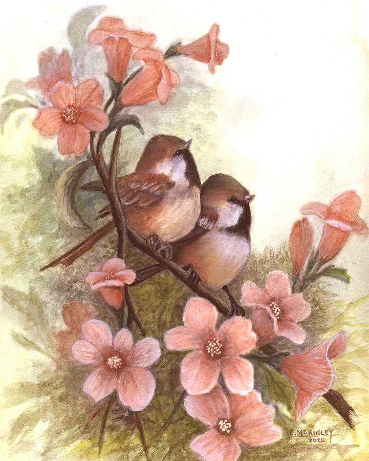 A Peachy Pair Painting by Carl McKinley