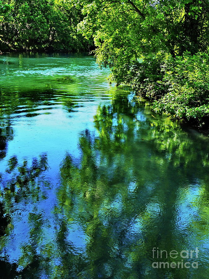 A Peak At The San Marcos River Photograph