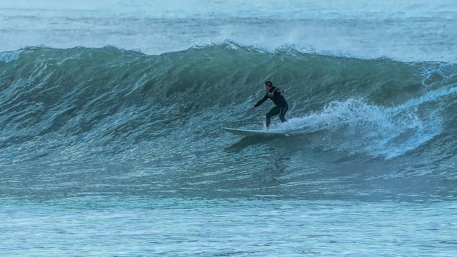 A Perfect Wave All to Myself 1.03.21 Photograph by Lindsay Thomson
